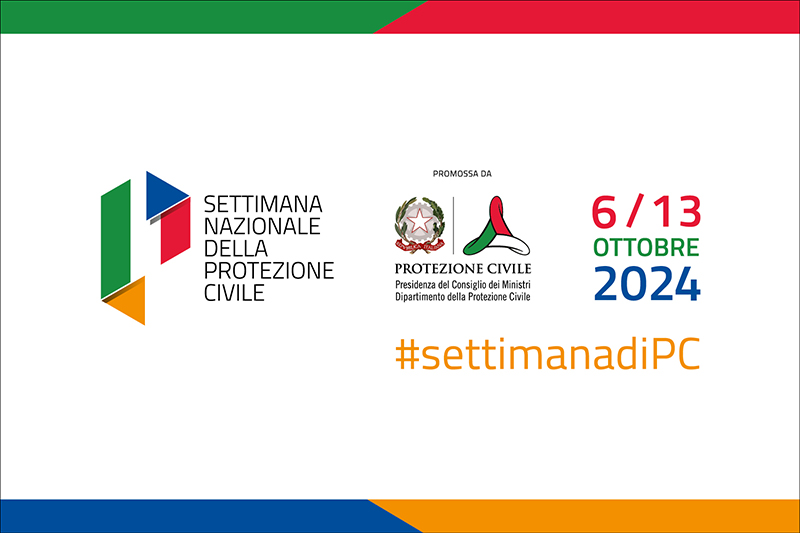 Grafica Settimana Nazionale della Protezione Civile 2024